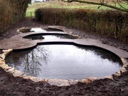 3 Circular Ponds fitted with SAFADECK pond grid below deck by Pond Safety Systems, Ireland